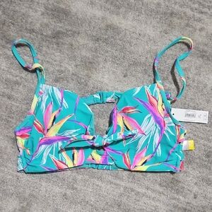 No Boundaries Colorful Bikini Top